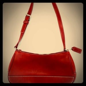 Red Coach shoulder bag